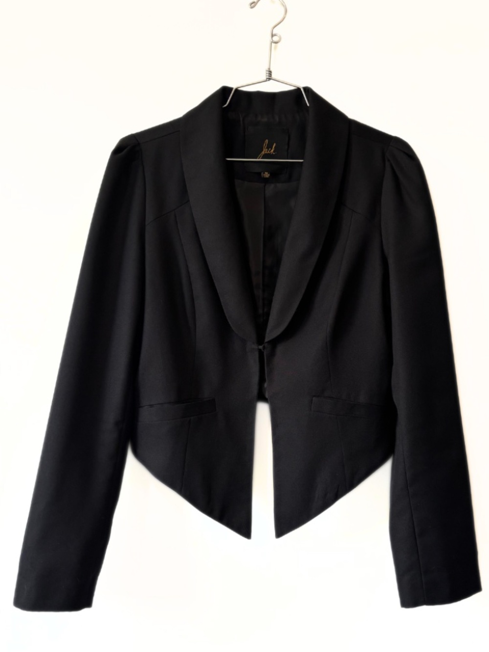 Jack by BB Dakota Cropped Blazer Black Size M